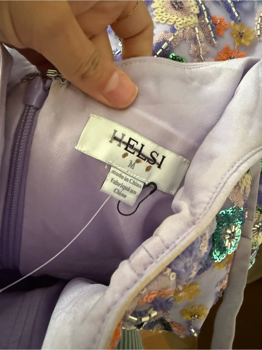 HELSI Cora Sequins Purple Mini Dress - Picture 6 of 7